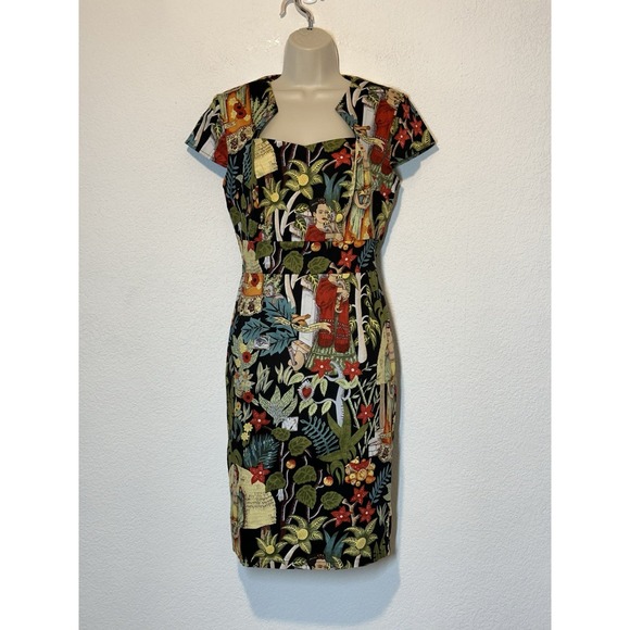 Grace Karin Dresses & Skirts - New Grace Karin Frida Khalo Multi-colored Sheath Dress Size M Lightweight Artsy